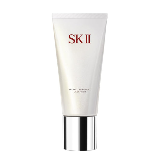 SK-II Foaming Facial Cleanser bottle shows gentle cleansing for all skin types.