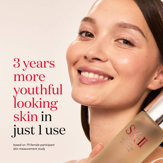 SK-II Glow Up Duo essence-dispense highlights PITERA-rich hydration.