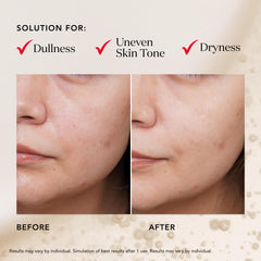Hands holding an SK-II mask with droplets indicating hydration