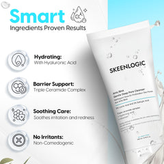 Skeenlogic multi-zone use on arms and knees shows versatile cleansing.