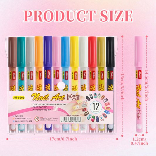 Sketchtastic nail art pen fine-tip close-up enables detailed dots.