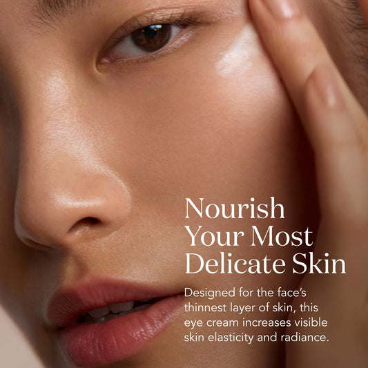 Spatula dispensing SK II LXP eye cream for precise care