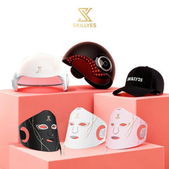 SKILLYES Fashion-forward cap blends style with practical light therapy.