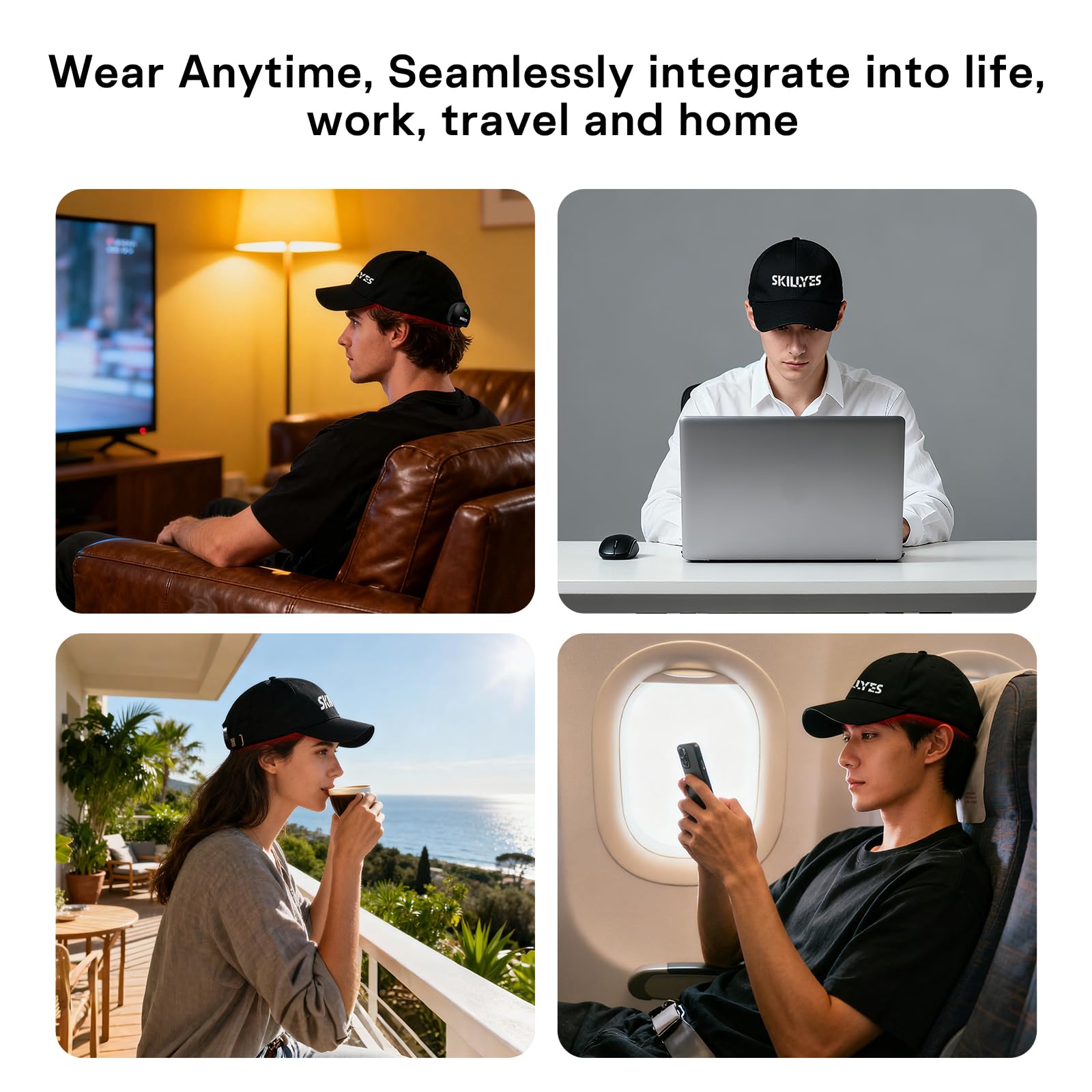 SKILLYES Travel-friendly design fits compactly in a bag for on-the-go care.