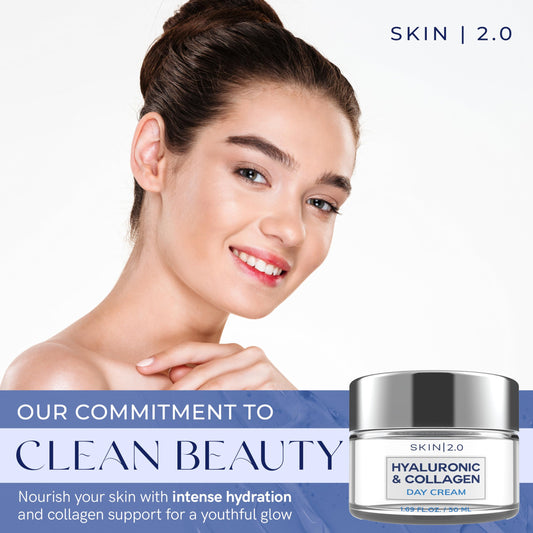 Skin 2.0 cream close-up showing creamy hydration for daily use.