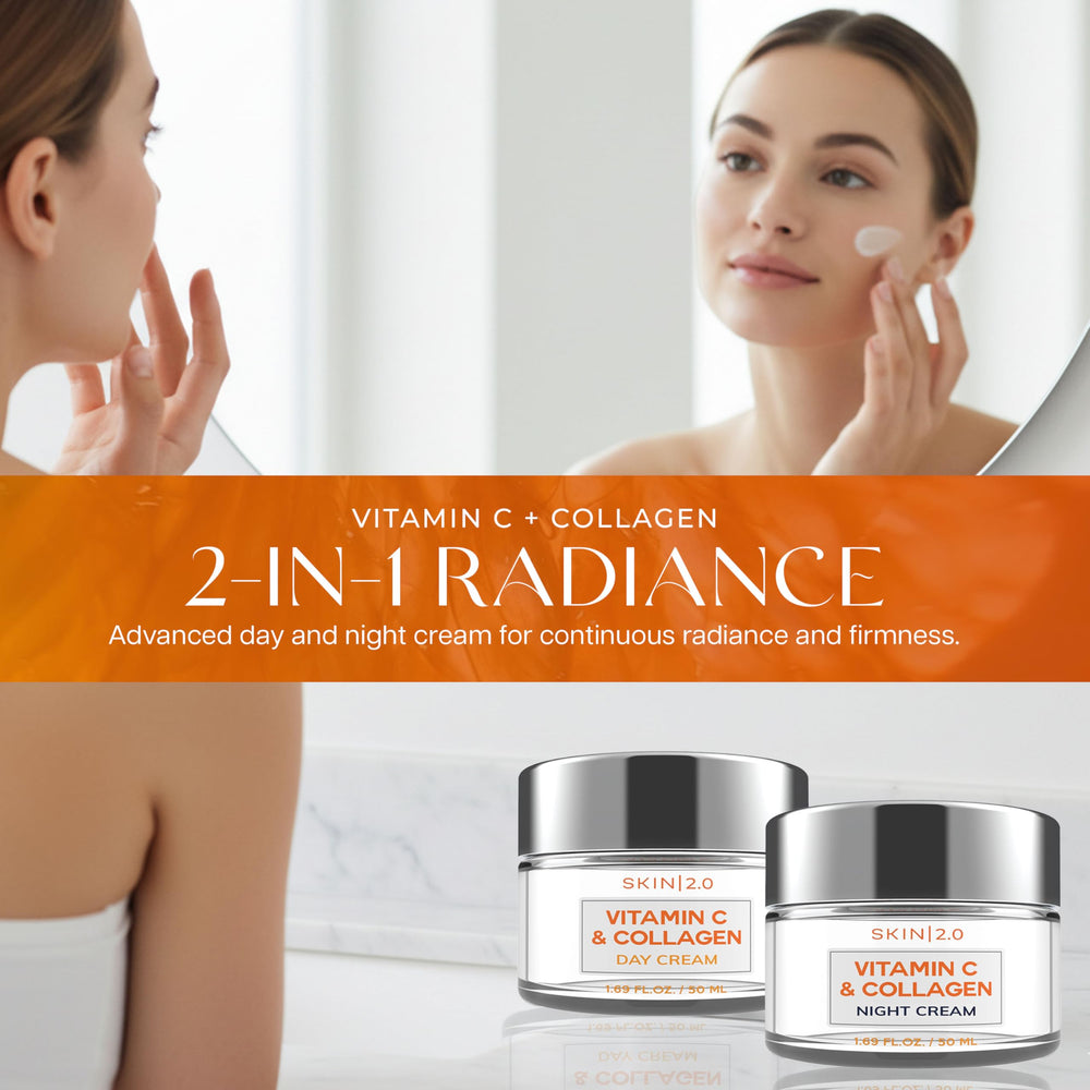 Skin 2.0 Night cream nourishes overnight for smoother morning skin.