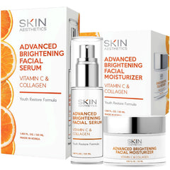 Skin Aesthetics Vitamin C Serum + Moisturizer Set packaging for a clean daily routine