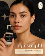 Under-makeup glow with Skin Centrick Snail Mucin Serum for a smooth base.