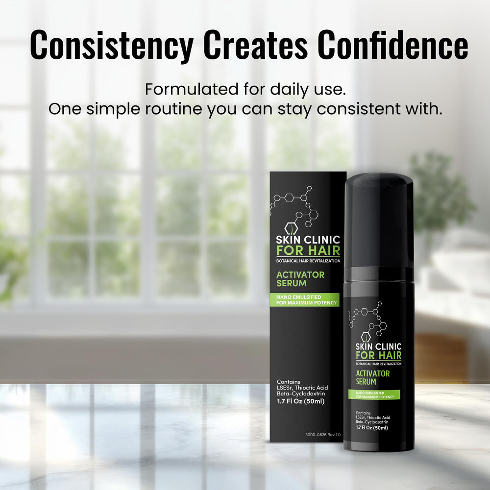 Skin Clinic for Hair rich foam texture close-up for easy application.