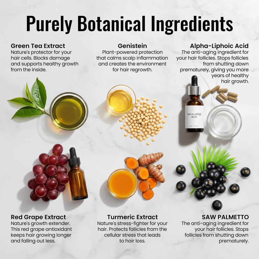 Skin Clinic for Hair saw palmetto berry extract close-up for scalp care.