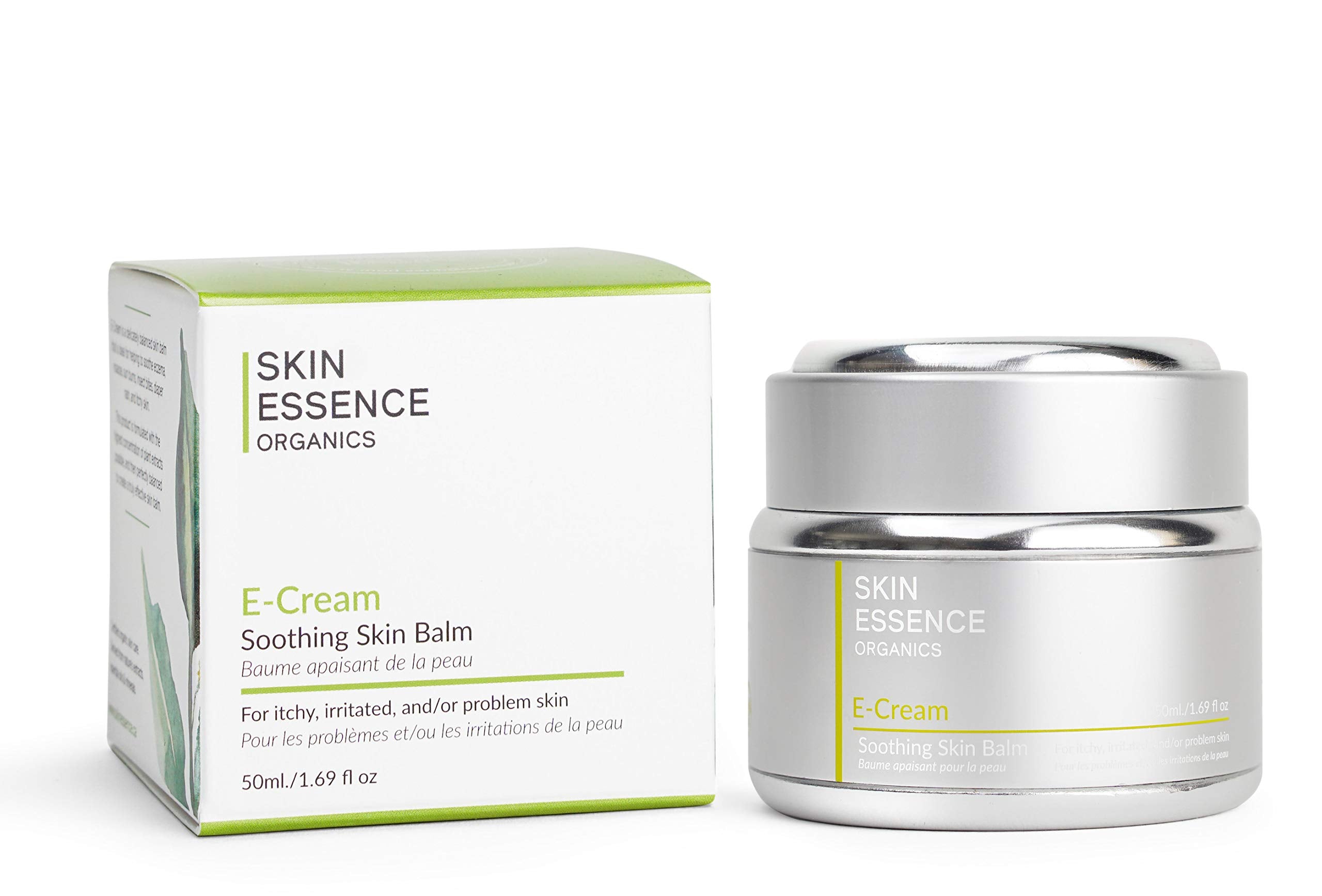 Skin Essence Organics E-Cream soothing balm in jar for calm, nourished skin