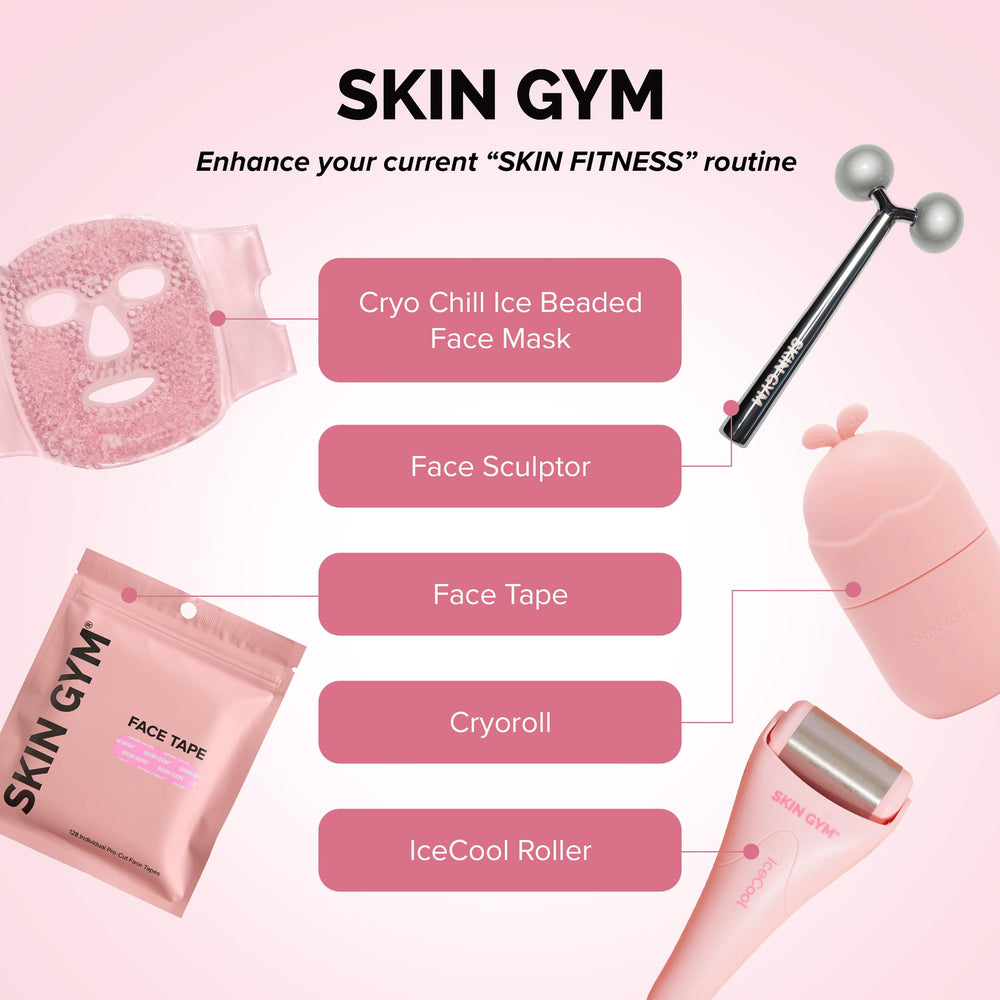 5 pack display with SKIN GYM branding for easy gifting