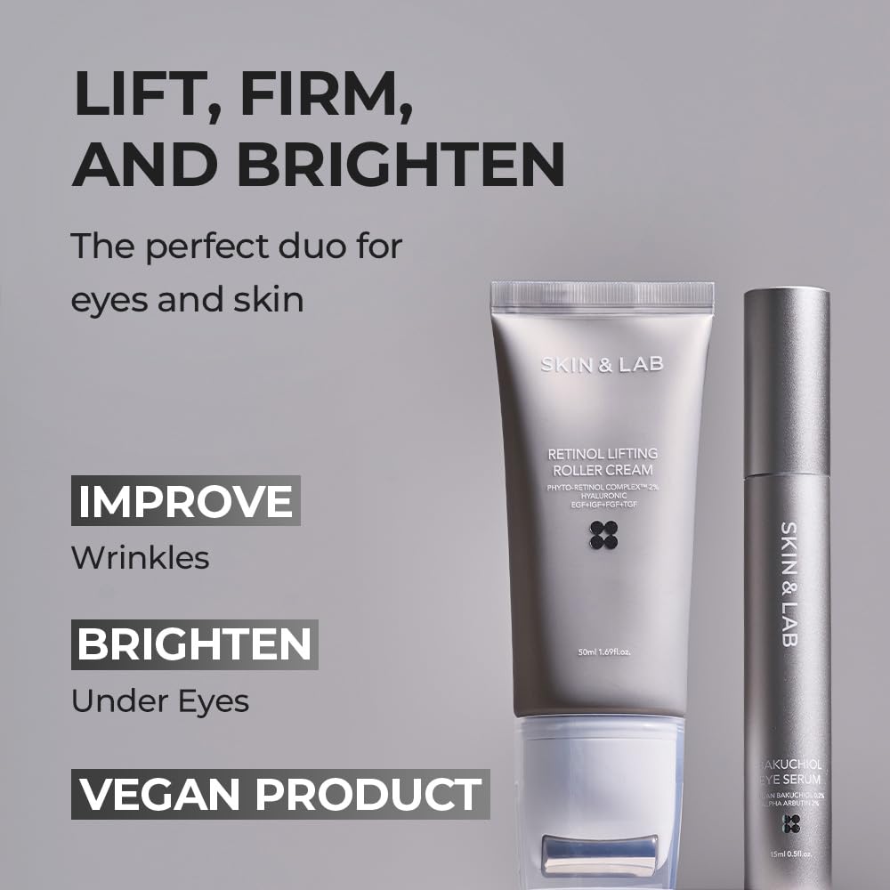 Bakuchiol Eye Serum gel texture feels refreshing on skin.