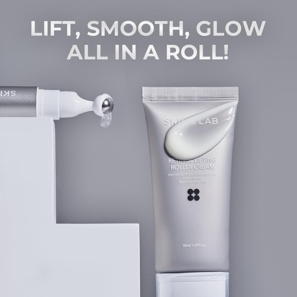 Day and night routine setup with SKIN&LAB rollers.