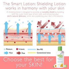 Skin MD Shielding for face and body daily moisturizer offers versatile use.