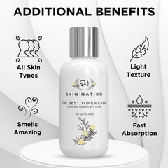 Skin Nation Rosewater Toner aloe close-up emphasizing soothing moisture