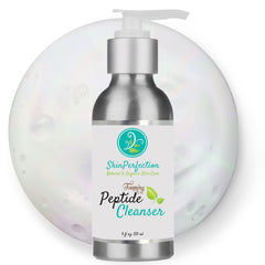 Skin Perfection Foaming Peptide Cleanser bottle offers gentle cleansing for refreshed skin.