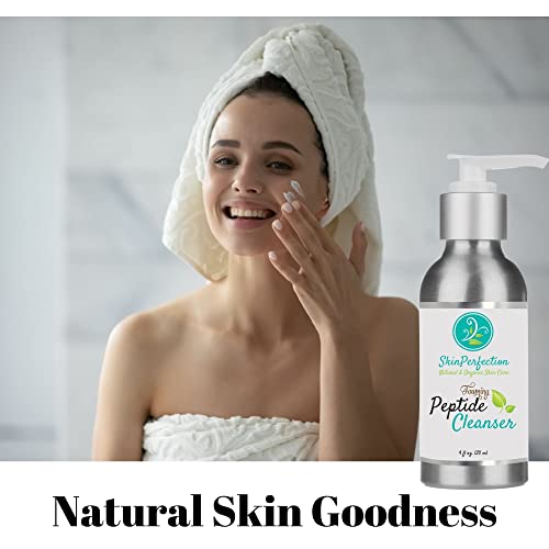 Peptide blend closeup highlights ingredients that may support firmer-feeling skin.