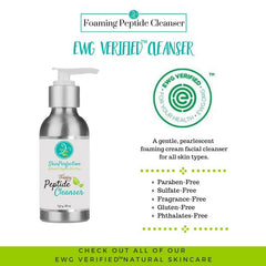 Rinsed face after wash reveals bright, hydrated skin.