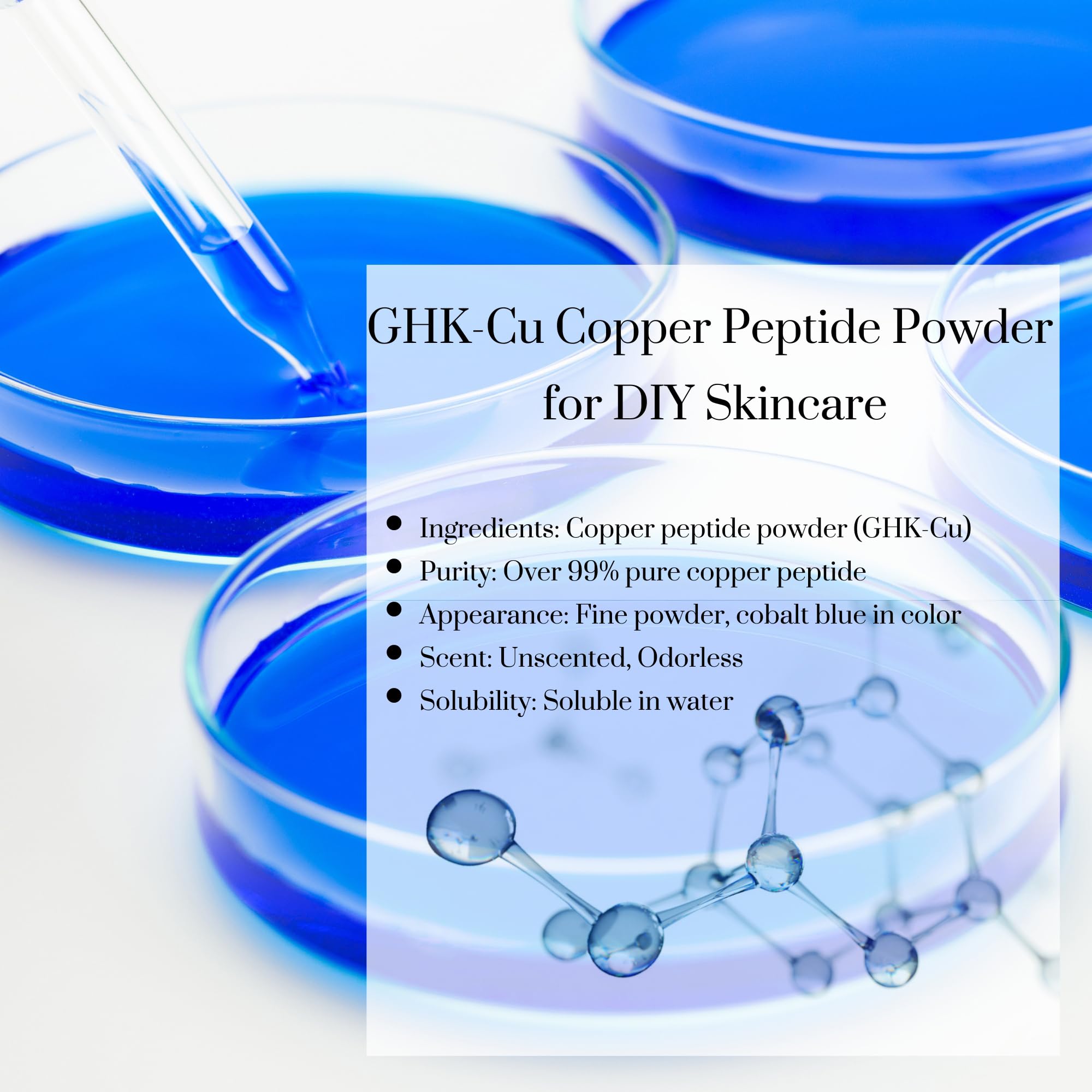 Skin Perfection GHK-Cu powder hair tonic application