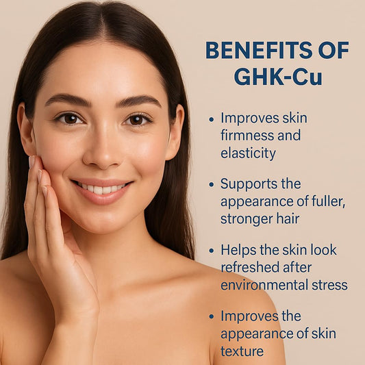 Skin Perfection GHK-Cu powder packaging box at home for DIY skincare