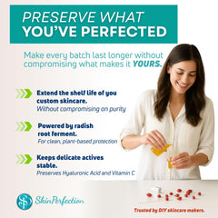 Close-up of Skin Perfection Leucidal Liquid label highlighting ECOCERT approval.