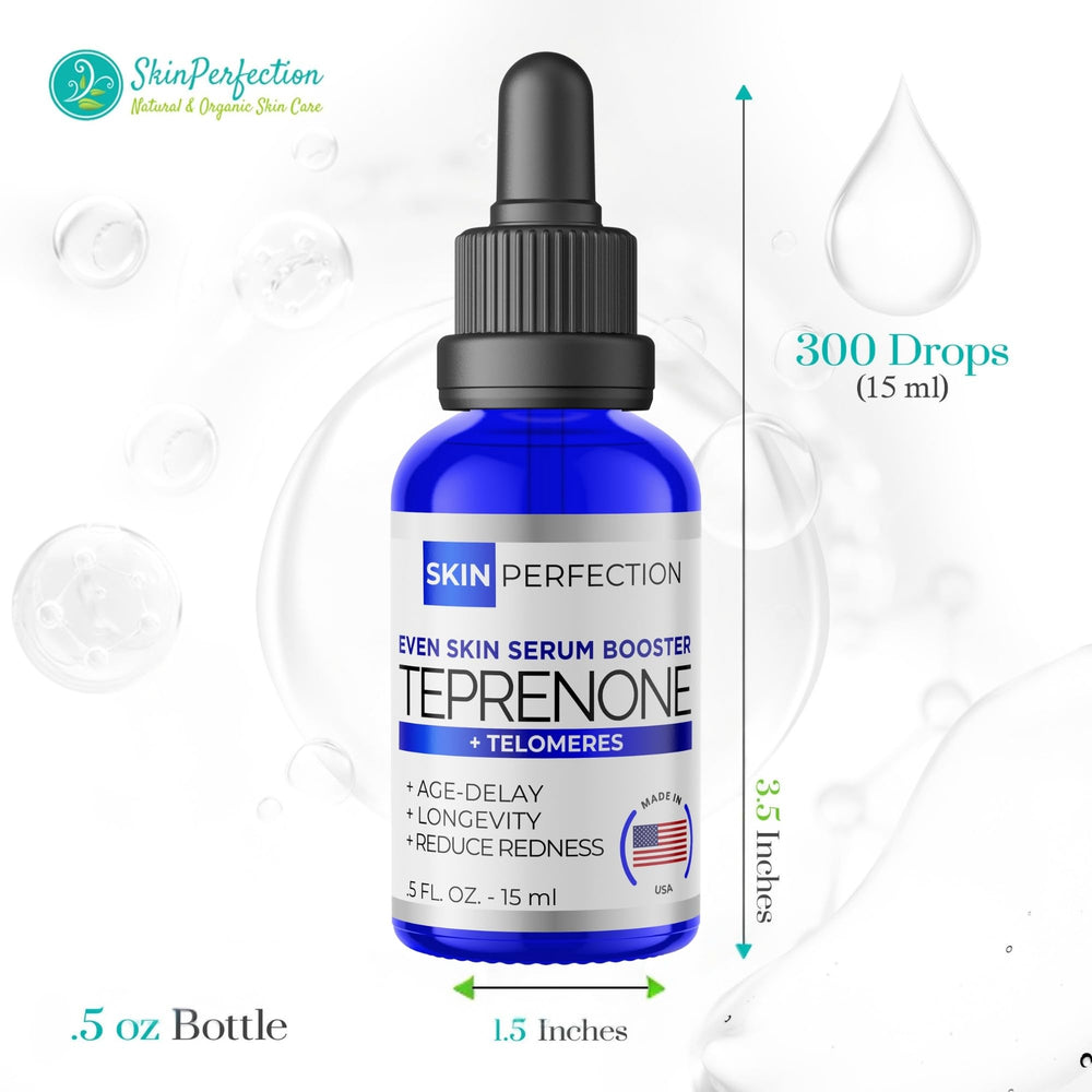 Applying Skin Perfection Teprenone Serum Booster on clean skin