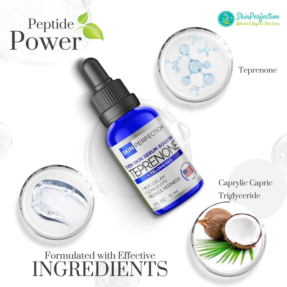 Texture demonstration of Skin Perfection Teprenone Serum Booster on skin