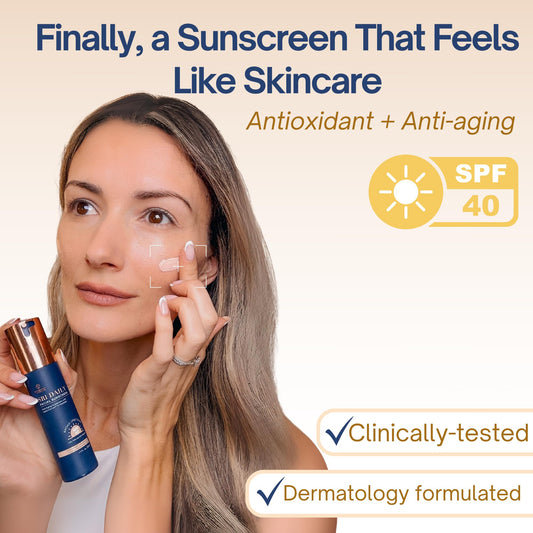 SRILabs sunscreen pump in action for easy daily application.