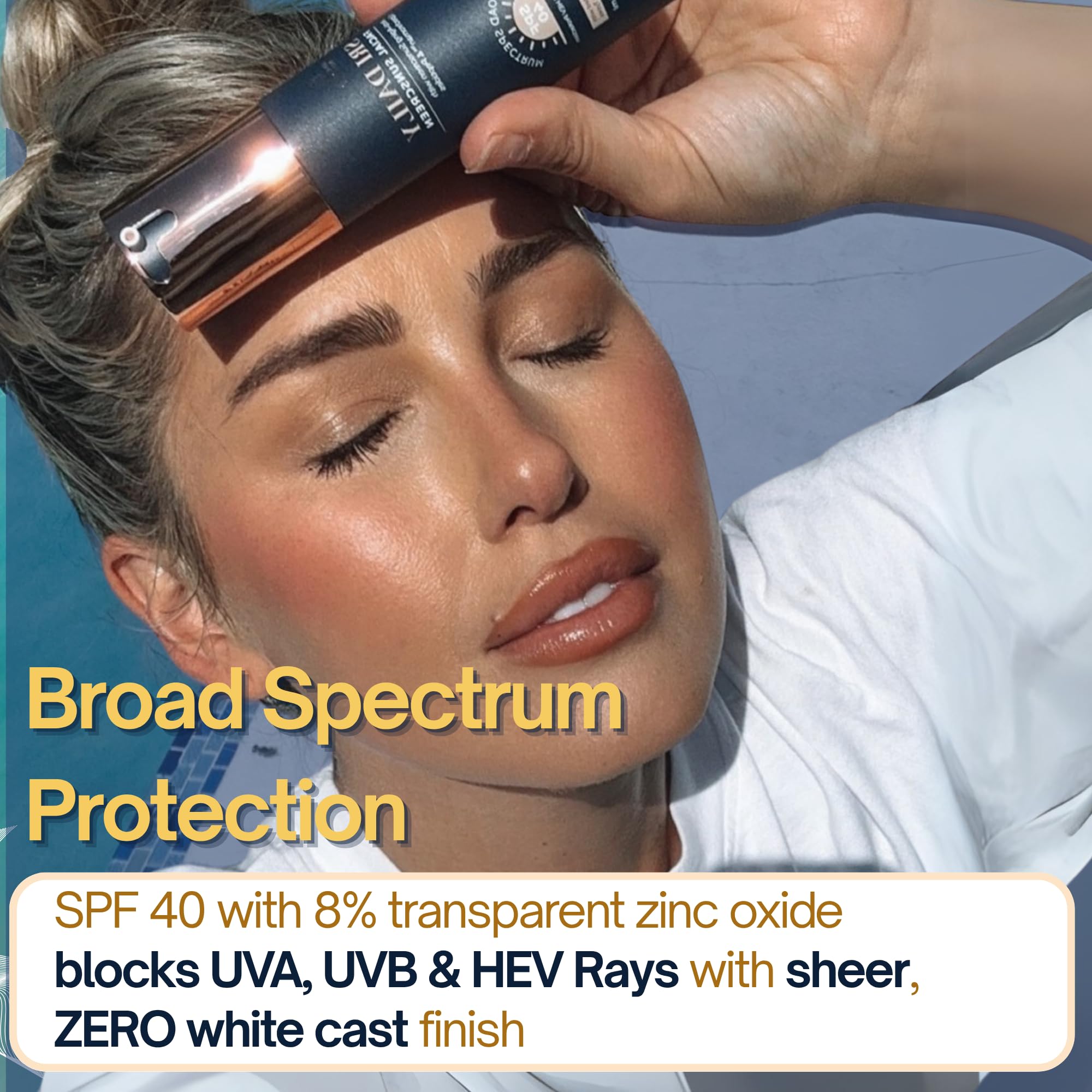 Dermatologist-formulated SRILabs sunscreen suitable for sensitive skin.