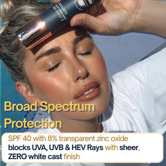 Dermatologist-formulated SRILabs sunscreen suitable for sensitive skin.