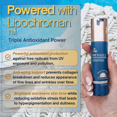 Lipochroman antioxidant highlight in SRILabs sunscreen formula.