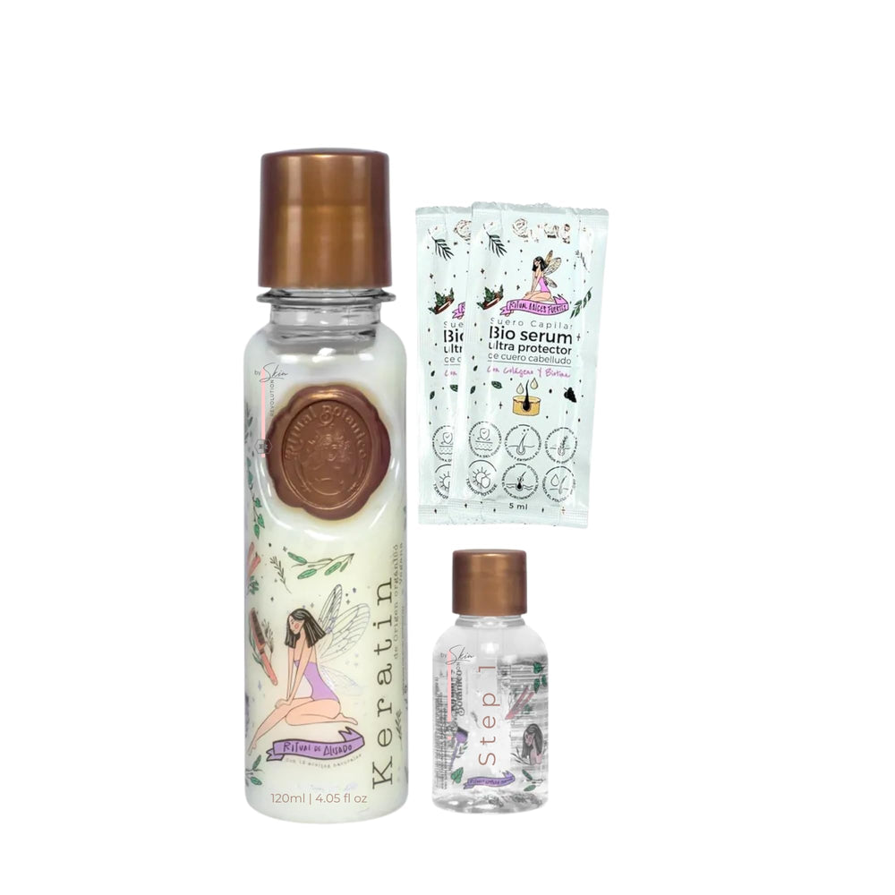 Skin Revolution Ritual Botanico keratin glossy hair finish closeup