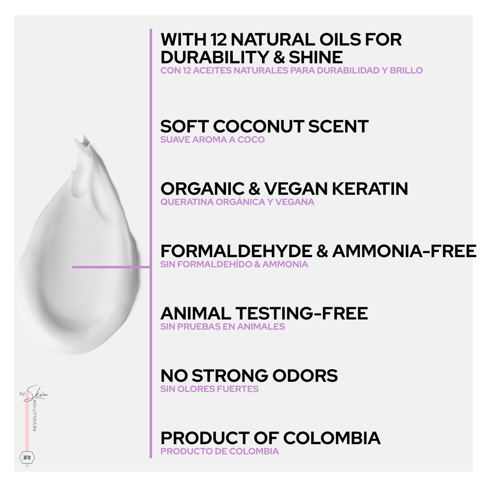 Skin Revolution Ritual Botanico keratin straightening closeup for silky results