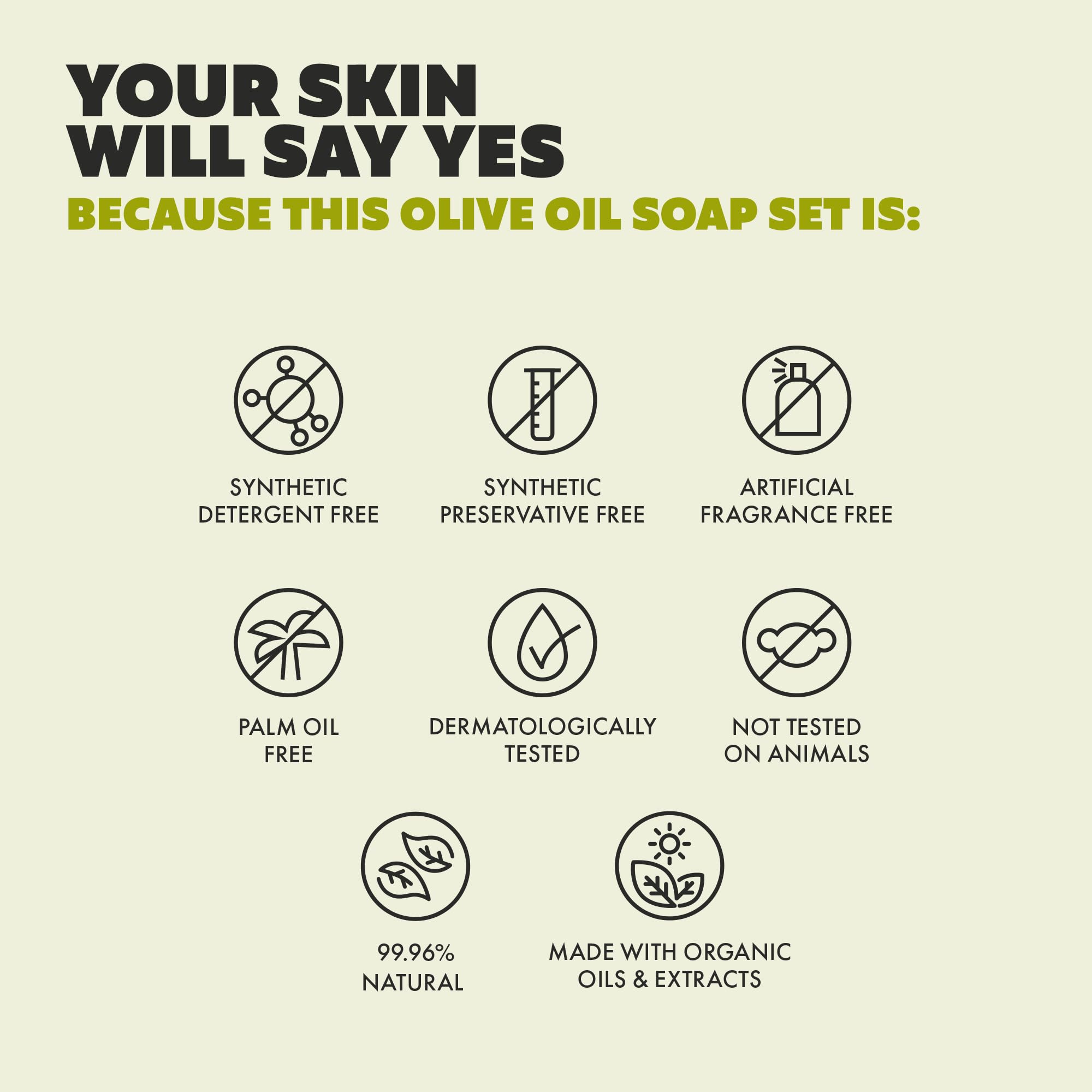 Close-up of Skin Said Yes ingredients in the four-ingredient formula.