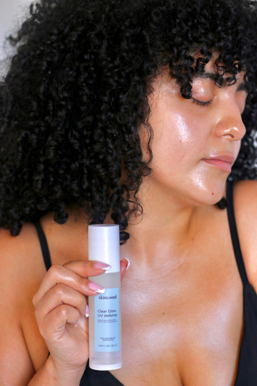 Skin & Soul Clear Glow SPF 50 hydration layer delivering soft moisture