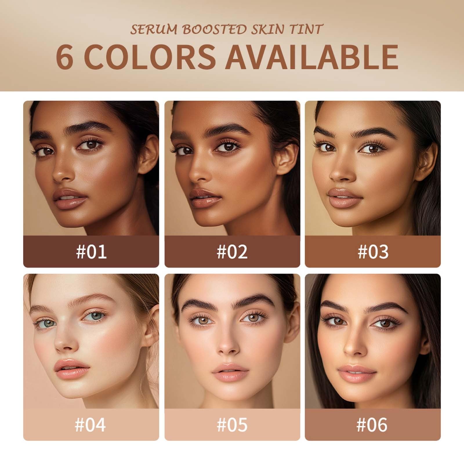 Skin Tint & Contour Stick natural satin-matte finish for a refreshed look.