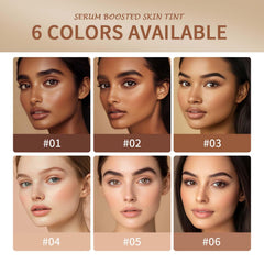Skin Tint & Contour Stick natural satin-matte finish for a refreshed look.