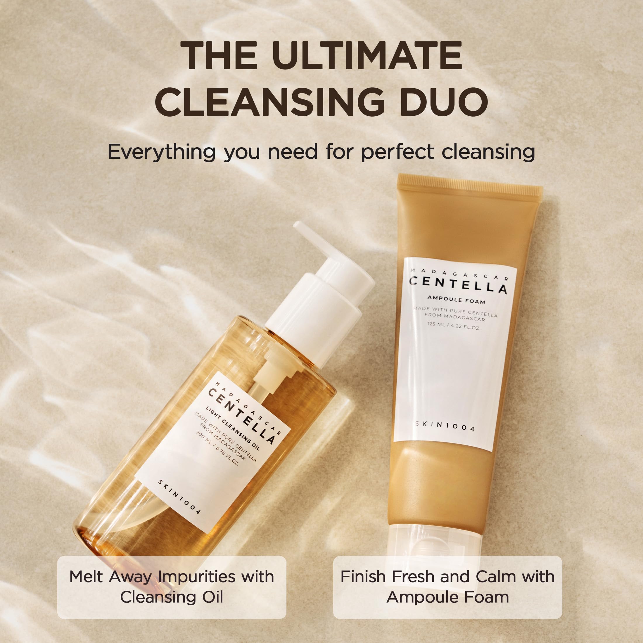 Cap of SKIN1004 bottle shown for safe, gentle daily cleansing.