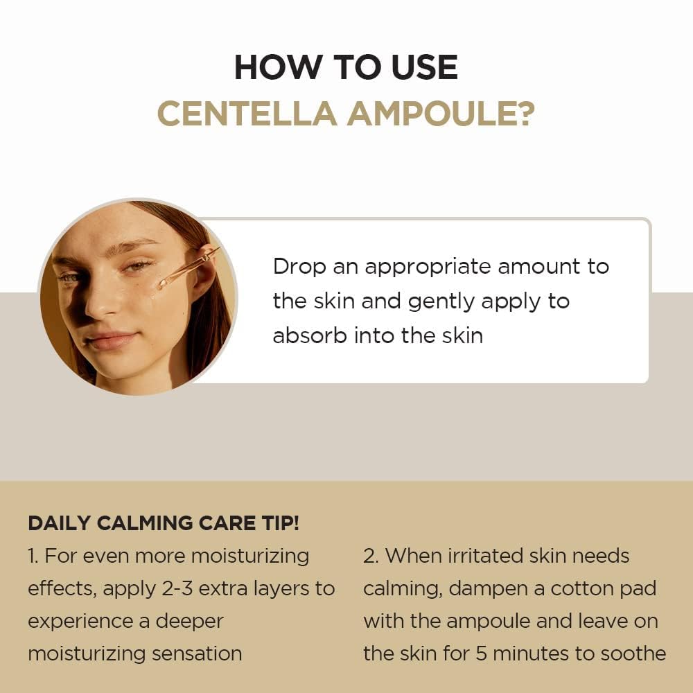SKIN1004 Centella Ampoule texture close-up shows light, non-sticky formula.