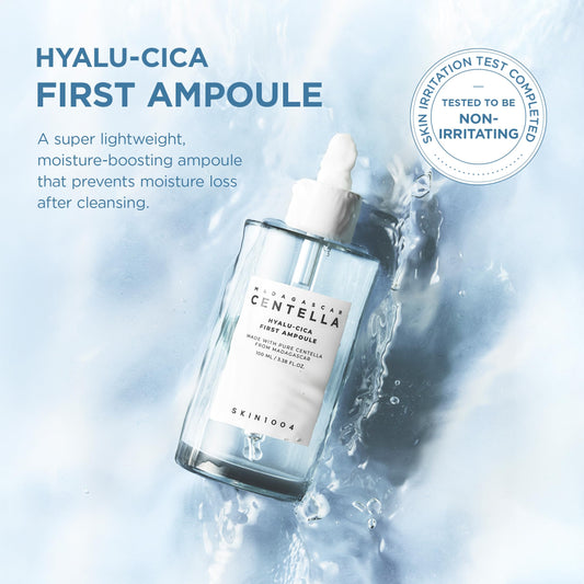 Close-up of the dropper delivering a precise amount of ampoule.