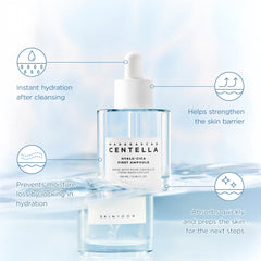 A lightweight, watery texture that glides onto skin without stickiness.