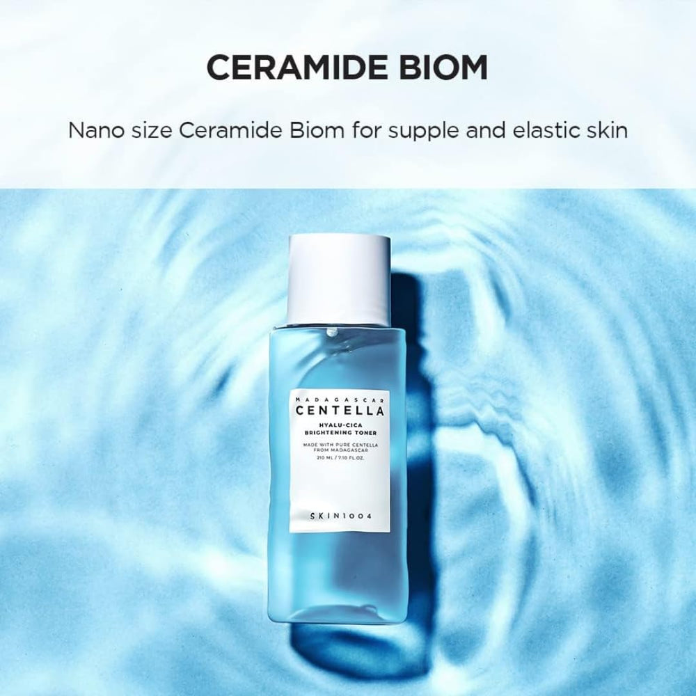 SKIN1004 Hyalu-CICA toner texture close-up showing moisturizing feel.