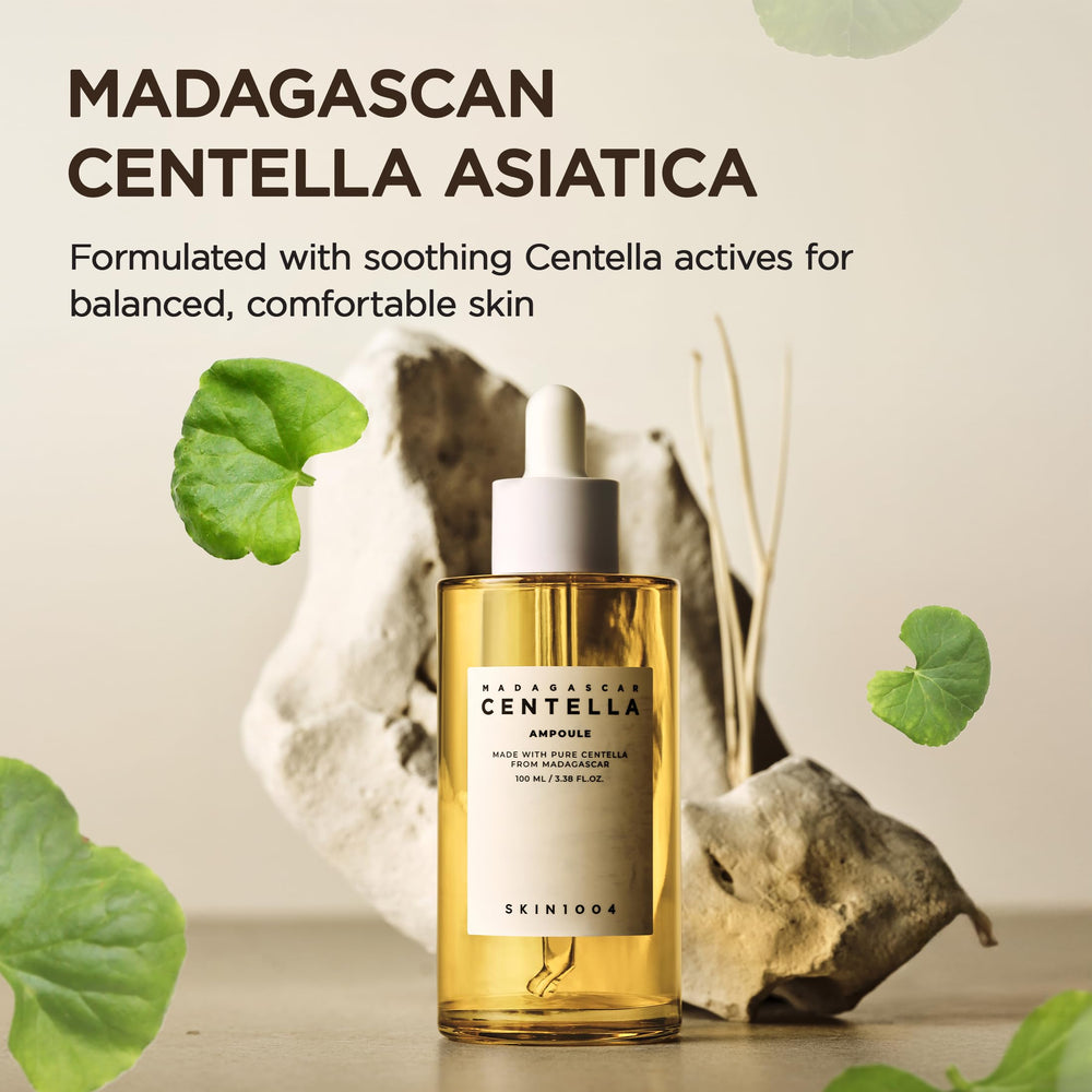 SKIN1004 Madagascar Centella Ampoule serum texture close-up for lightweight hydration