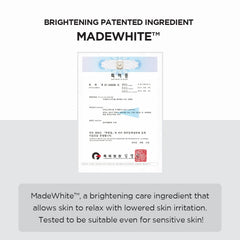 SKIN1004 MadeWhite ingredient icon emphasizes brightening-inspired benefit
