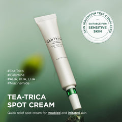 Close-up of SKIN1004 Tea-Trica texture for precise spot treatment.