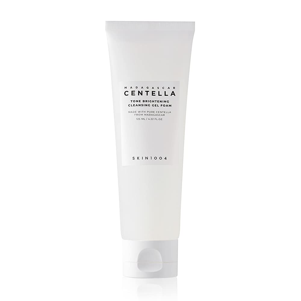 SKIN1004 Tone Glowing Cleansing Gel Foam bottle promotes gentle cleansing and hydration