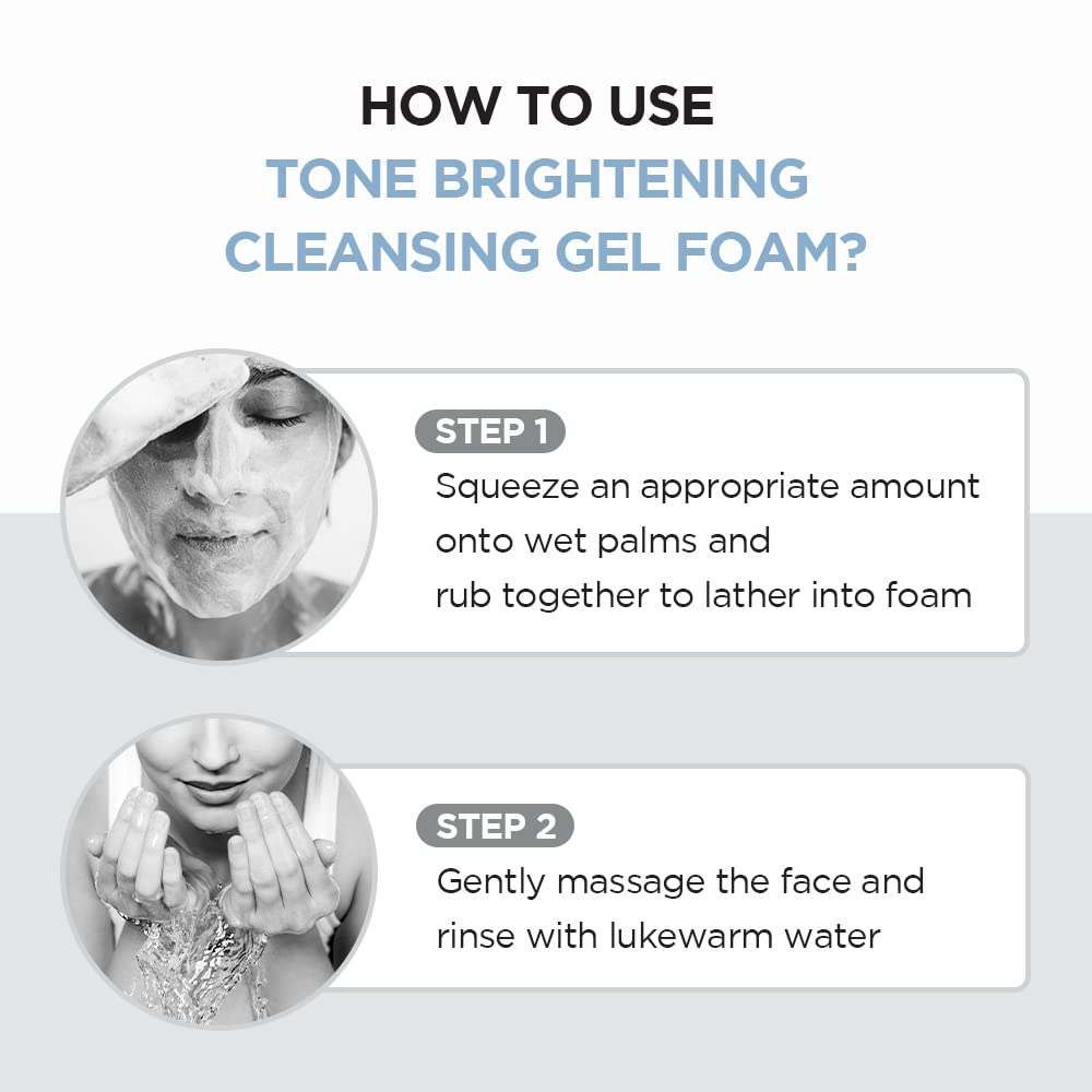 SKIN1004 Tone Glowing Cleansing Gel Foam packaging on box