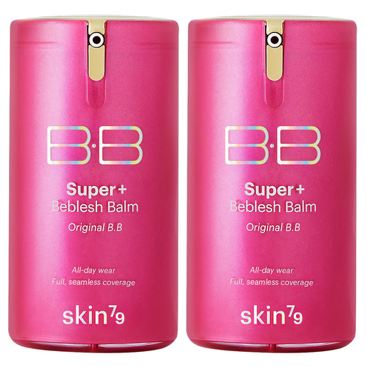 SKIN79 pink BB cream 2-pack front view for radiant base