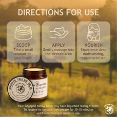SKINARVE grass-fed beef tallow and organic honey ingredients.